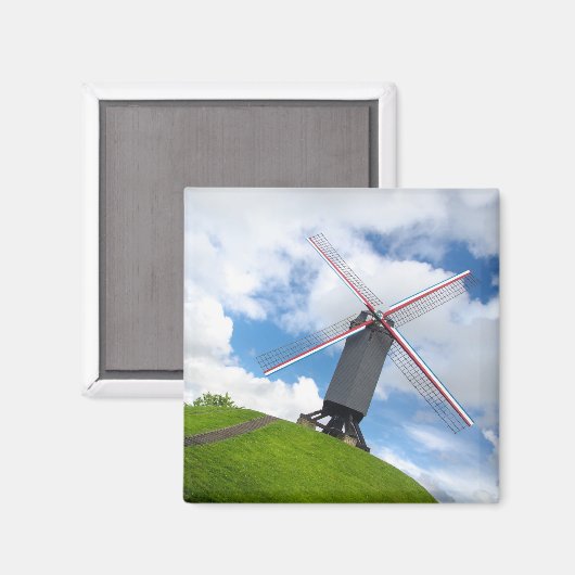 Brugge Windmill Magnet (Voorkant / Achterkant)