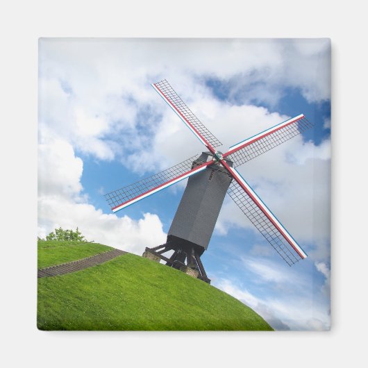 Brugge Windmill Magnet (Voorkant)