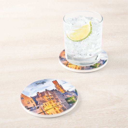 Brugge Zandsteen Onderzetter (Zijkant)