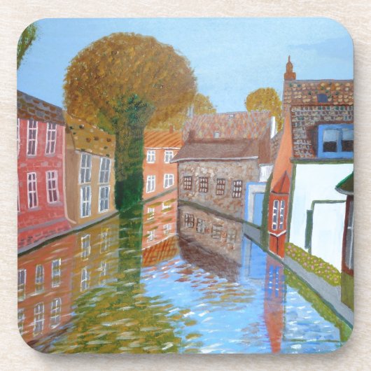 Bruggekanaal Drankjes Onderzetter (Voorkant)