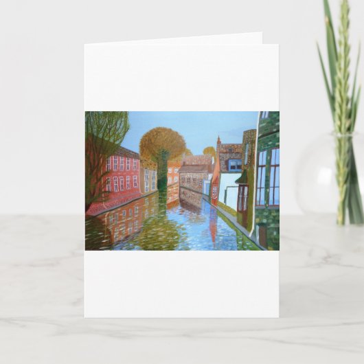 Bruggekanaal Feestdagen Kaart (Voorkant)