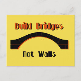 Bruggen bouwen zonder het Briefkaart van de Walls