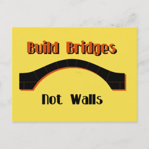 Bruggen bouwen zonder het Briefkaart van de Walls