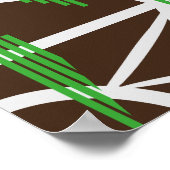 Bruggen en paden in abstracte vorm poster (Hoek)