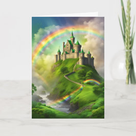 Bruggen gemaakt van Regenbogen St. Patrick's Dag Feestdagen Kaart