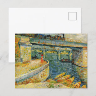 Bruggen over de Seine door Vincent van Gogh Briefkaart