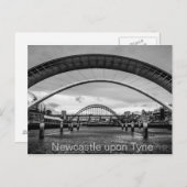 Bruggen over de Tyne, het Briefkaart van Newcastle (Voorkant / Achterkant)