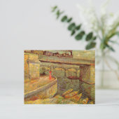 Bruggen over de zegen in Asnieres door Vincent van Briefkaart (Staand voorkant)