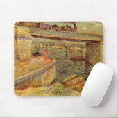 Bruggen over de zegen in Asnieres door Vincent van Muismat (Met muis)