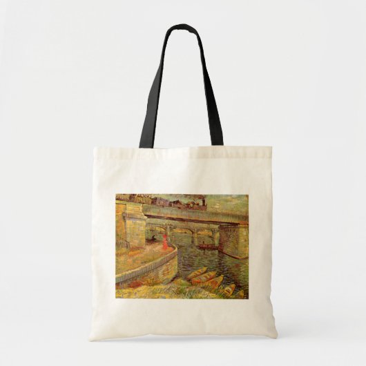 Bruggen over de zegen in Asnieres door Vincent van Tote Bag (Voorkant)