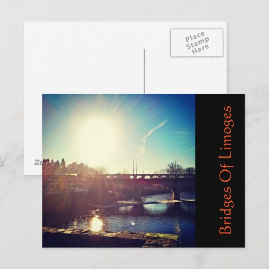 Bruggen van bruggen briefkaart (Voorkant / Achterkant)