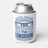 Bruggen van civiel ingenieur blikjeskoeler (Blikje Achterkant)