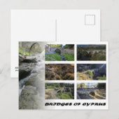 Bruggen van Cyprus Briefkaart (Voorkant / Achterkant)