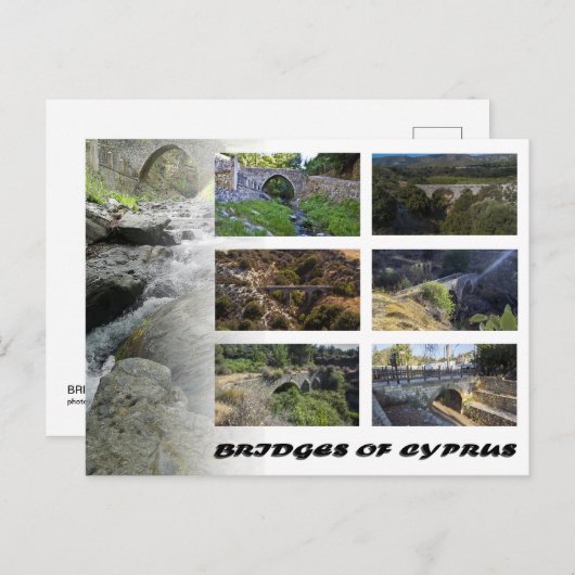 Bruggen van Cyprus Briefkaart (Voorkant / Achterkant)