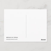 Bruggen van Cyprus briefkaarten (Achterkant)