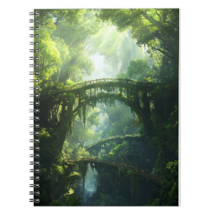 Bruggen van de Emerald Canopy – Lush Forest Fantas Notitieboek