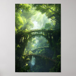 Bruggen van de Emerald Canopy – Lush Forest Fantas Poster
