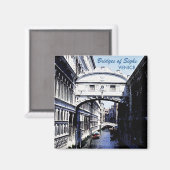 Bruggen van de Sighs-Venetië Magneet (Voorkant / Achterkant)