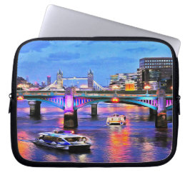 Bruggen van de Thames London Laptop Slank Sleeve