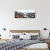 Bruggen van Florence Italië Canvas Afdruk (Insitu (Slaapkamer))