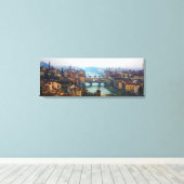 Bruggen van Florence Italië Canvas Afdruk (Insitu (Houten vloer))
