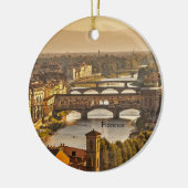 Bruggen van Florence, Italië Keramisch sieraad Keramisch Ornament (Links)