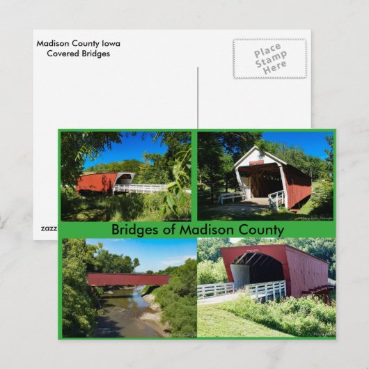 Bruggen van Madison County Briefkaart (Voorkant / Achterkant)