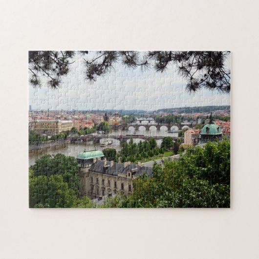 Bruggen van Praag en Vltava/Tsjechisch Legpuzzel (Horizontaal)