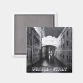 Bruggen van Venetië bij nacht (Fridge Magnet) Magneet (Voorkant / Achterkant)