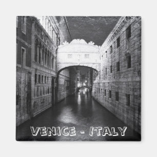 Bruggen van Venetië bij nacht (Fridge Magnet) Magneet