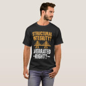Bruggenbouwer bouw Grappige Brug Engineer T-shirt (Voorkant volledig)