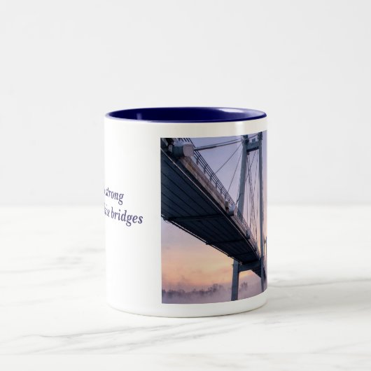 Bruggenbouwers Tweekleurige Koffiemok (Center)