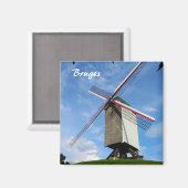 Brugges Windmill Magnet (Voorkant / Achterkant)