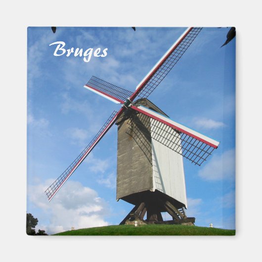 Brugges Windmill Magnet (Voorkant)