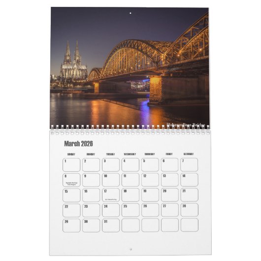 Brugkalender Kalender (Mar 2026)