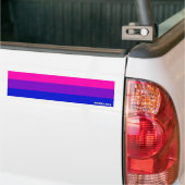 Brugleuningsticker met biseksuele pridevlag bumpersticker (Op Truck)