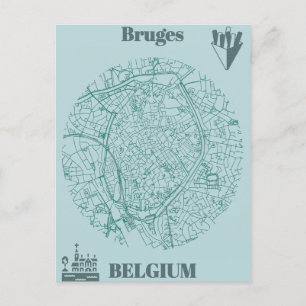 Brugmap Briefkaart