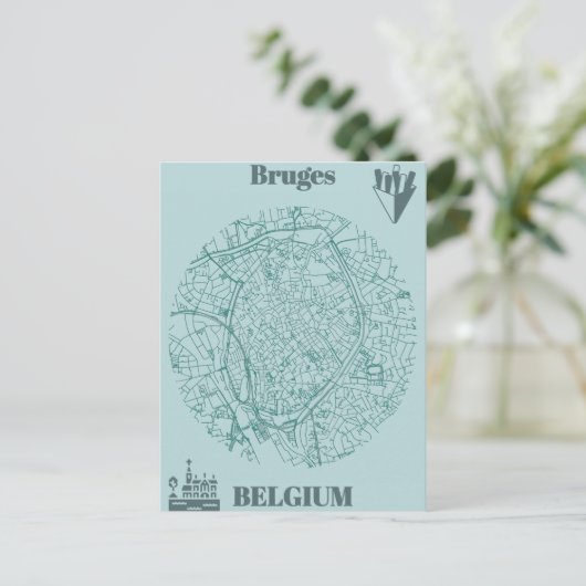 Brugmap Briefkaart (Staand voorkant)