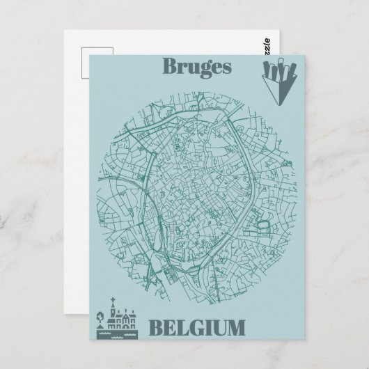 Brugmap Briefkaart (Voorkant / Achterkant)