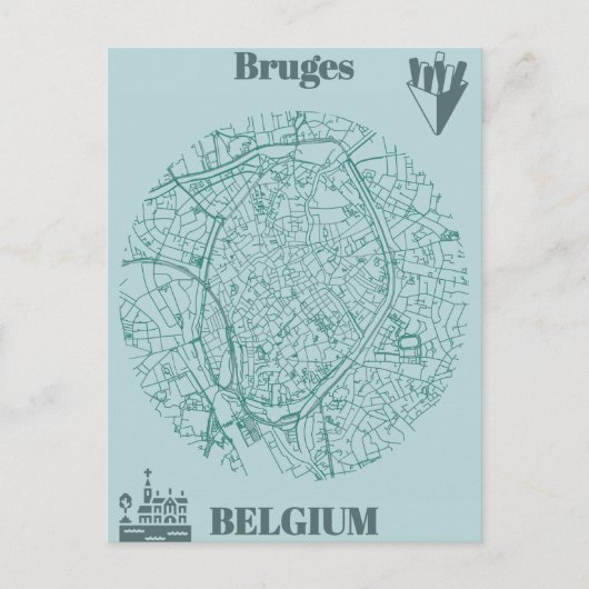 Brugmap Briefkaart (Voorkant)