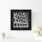 Brugnoten en bouten vierkante klok (Huis)