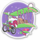 Brugplaat voor kerstfietsen sticker (Voorkant)