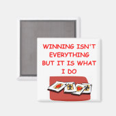 brugpoker en kaartspelers magneet (Voorkant / Achterkant)