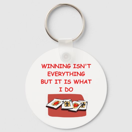 brugpoker en kaartspelers sleutelhanger (Voorkant)