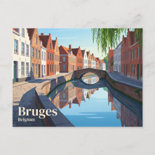 Brugse Grachten België Briefkaart