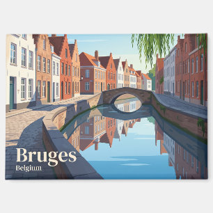 Brugse Grachten België Magneet