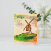 Brugse windmolen briefkaart (Staand voorkant)