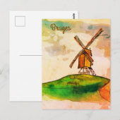 Brugse windmolen briefkaart (Voorkant / Achterkant)