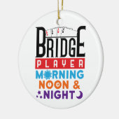 Brugspeler ochtend en nacht keramisch ornament (Links)