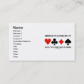 Brugspelers doen het met het eindspel in gedachten visitekaartje (Voorkant)